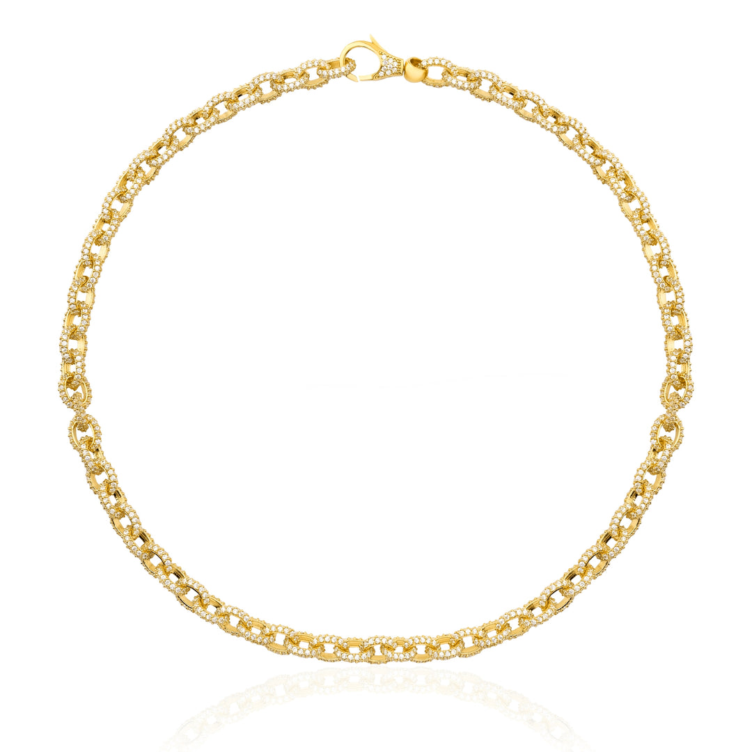 Luna Pave Chain Link Choker