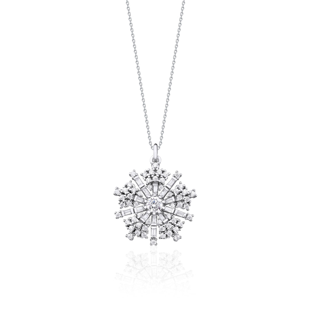 Begonia Diamond Necklace (CZ)