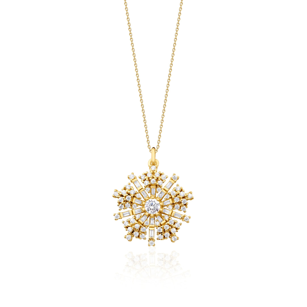 Begonia Diamond Necklace (CZ)