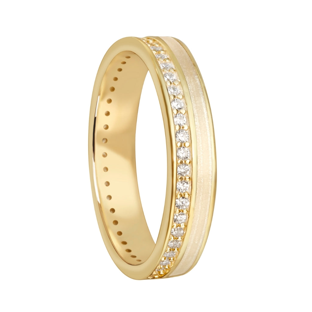 Amal Pearl Enamel Band