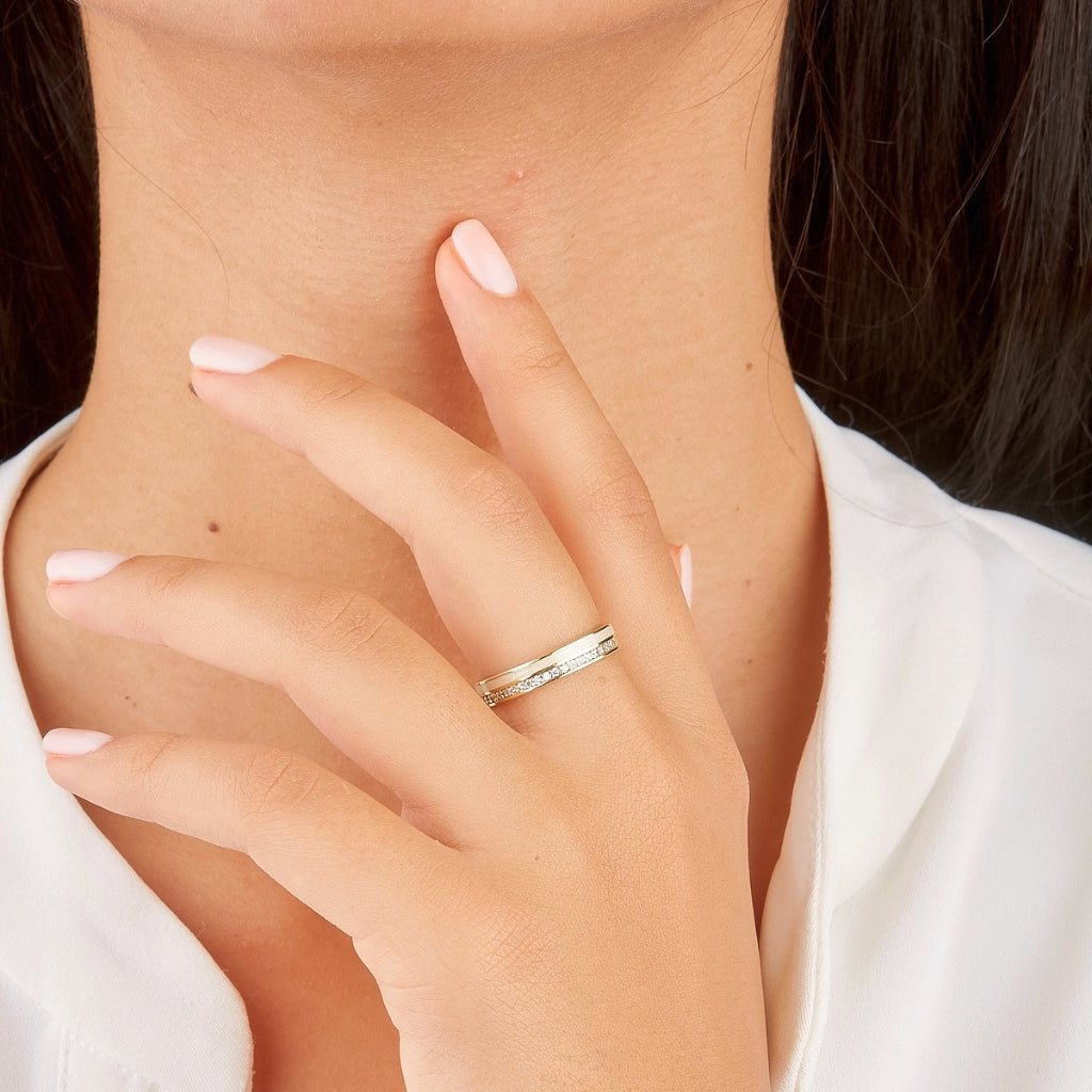 Amal Pearl Enamel Band