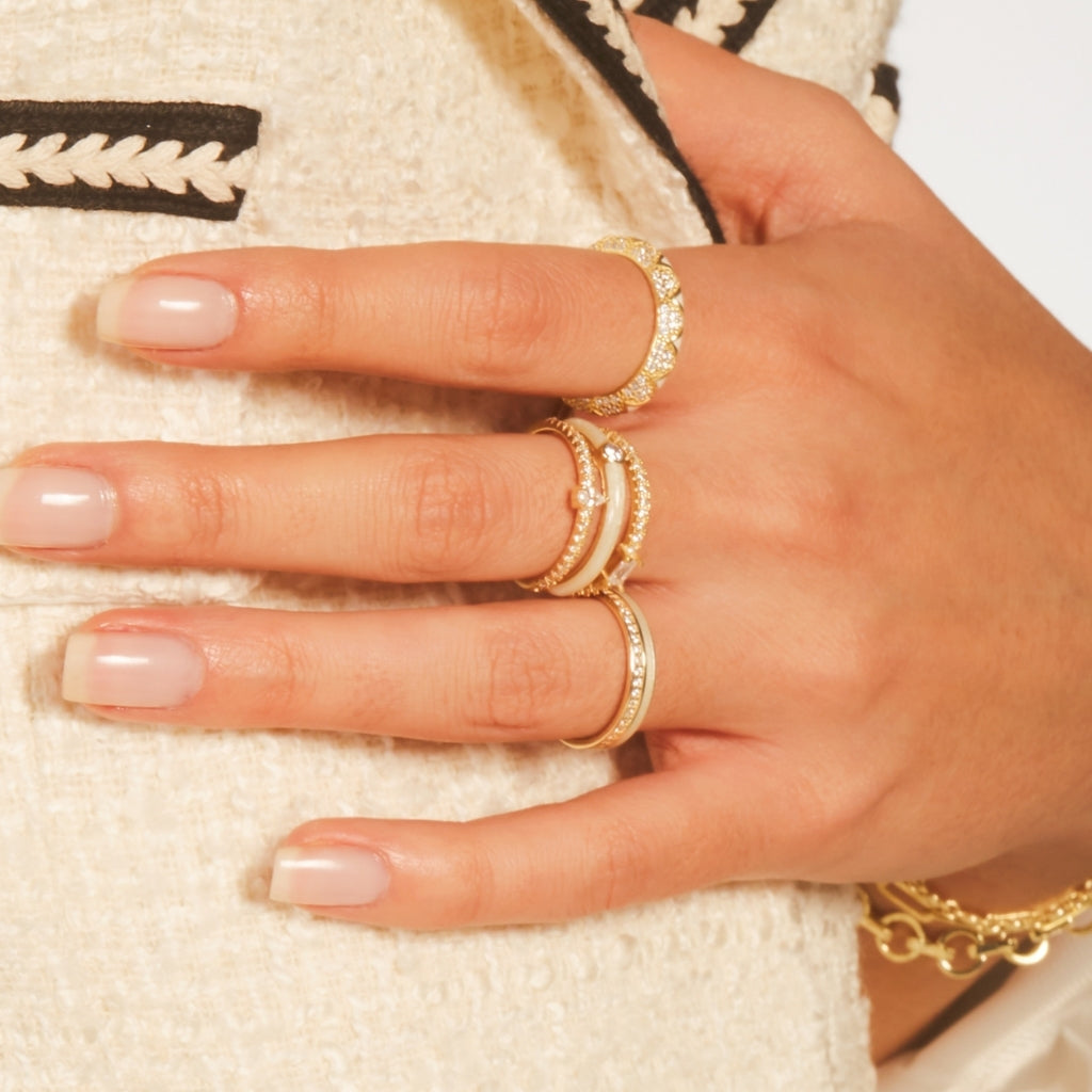 Amal Pearl Enamel Band