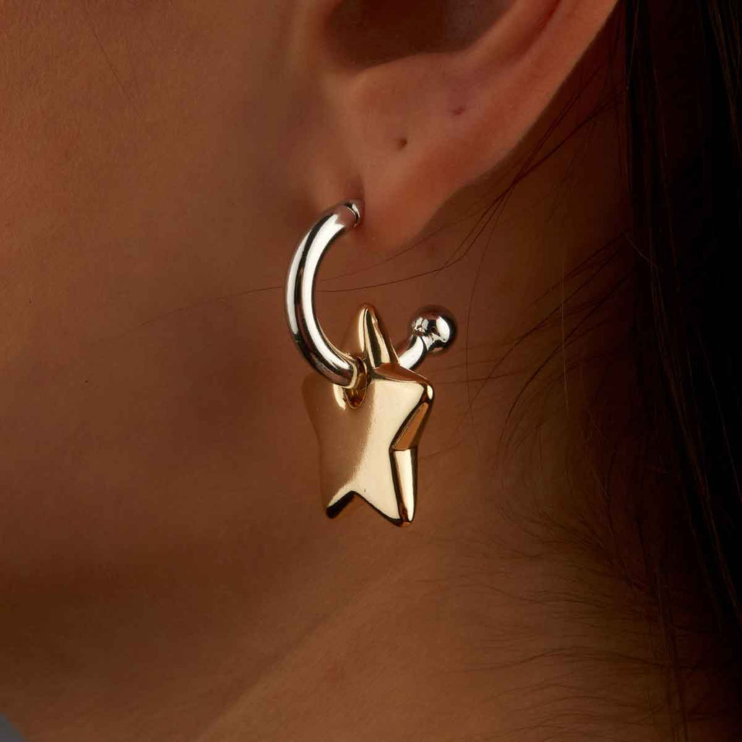 Magic Yıldız Charm Halka Küpe