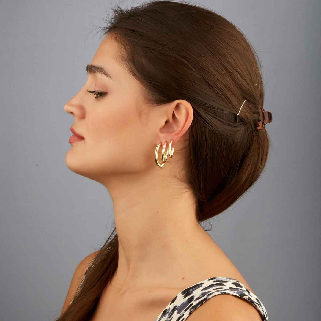 Pixie Oval Halka Küpe