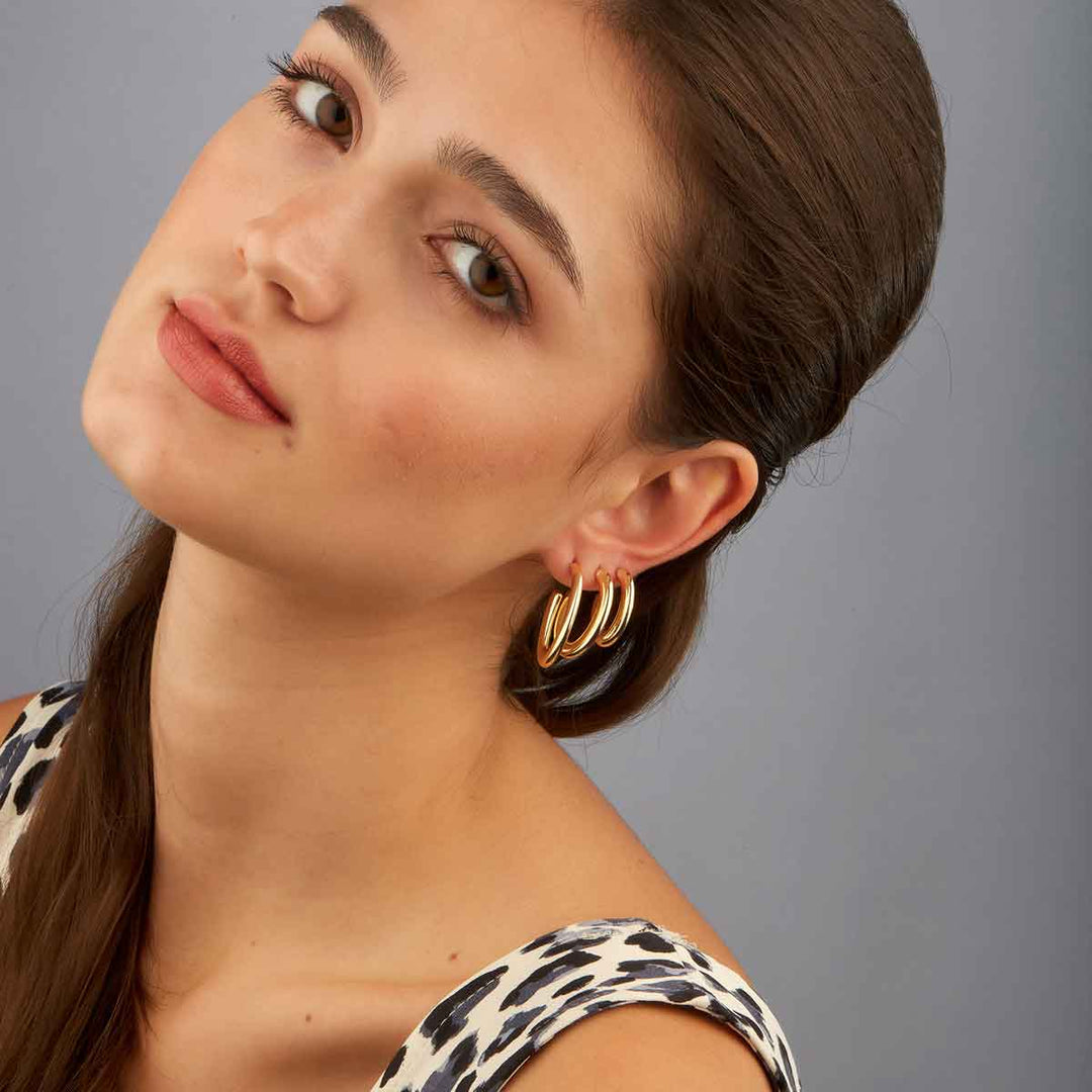 Pixie Oval Halka Küpe