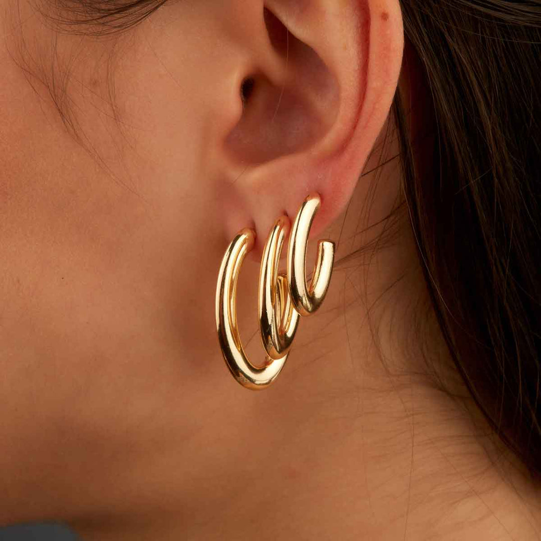 Pixie Oval Halka Küpe