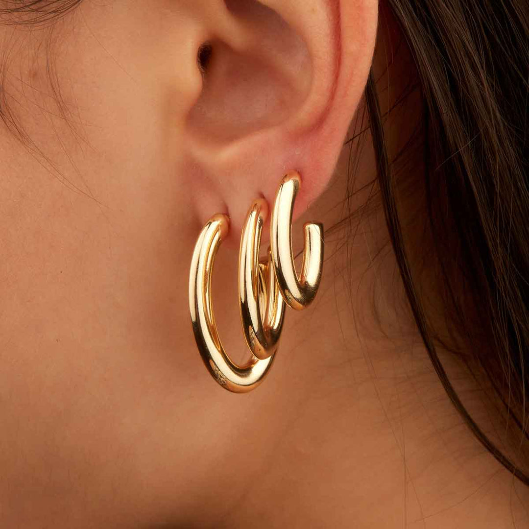 Pixie Oval Halka Küpe