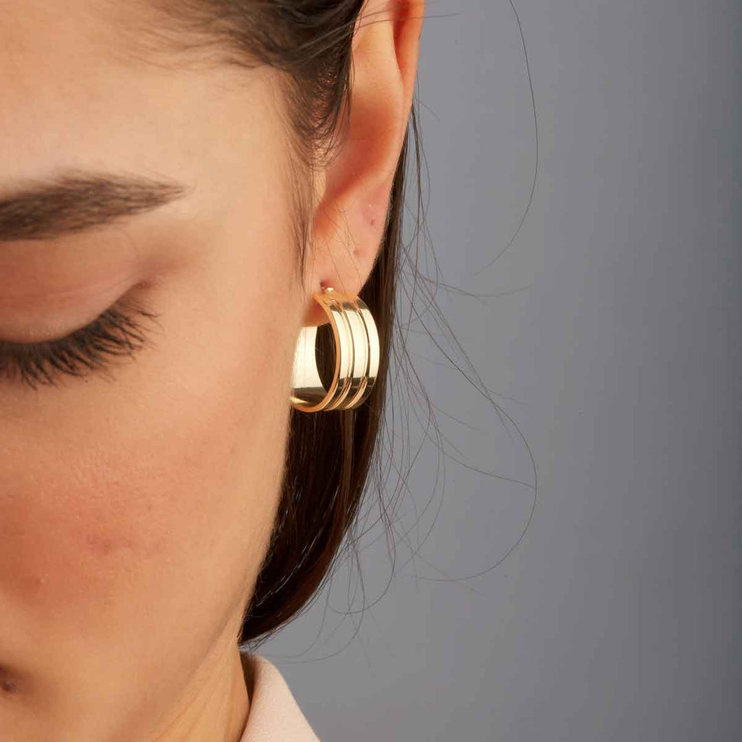 Laura Open Hoop Earrings