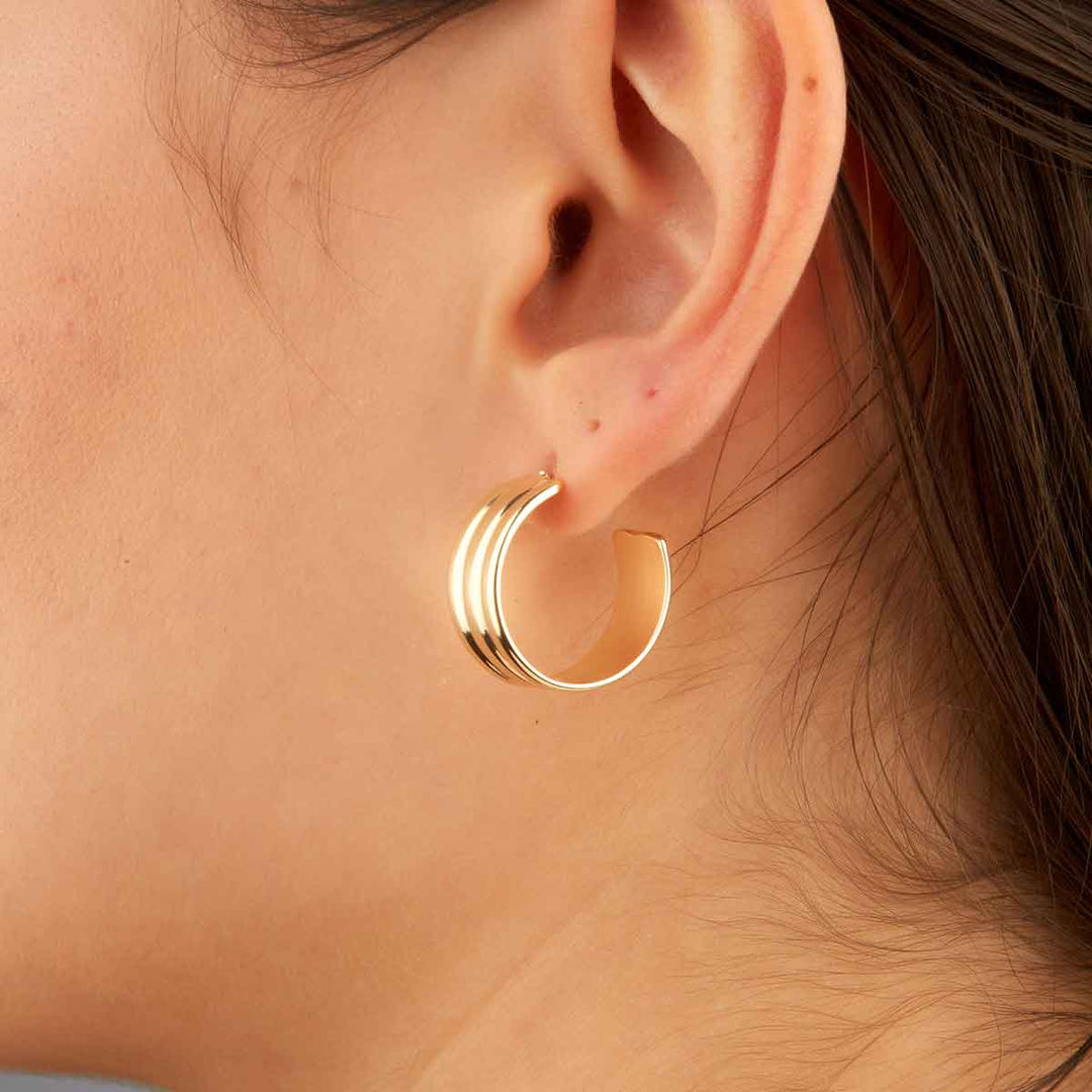 Laura Open Hoop Earrings