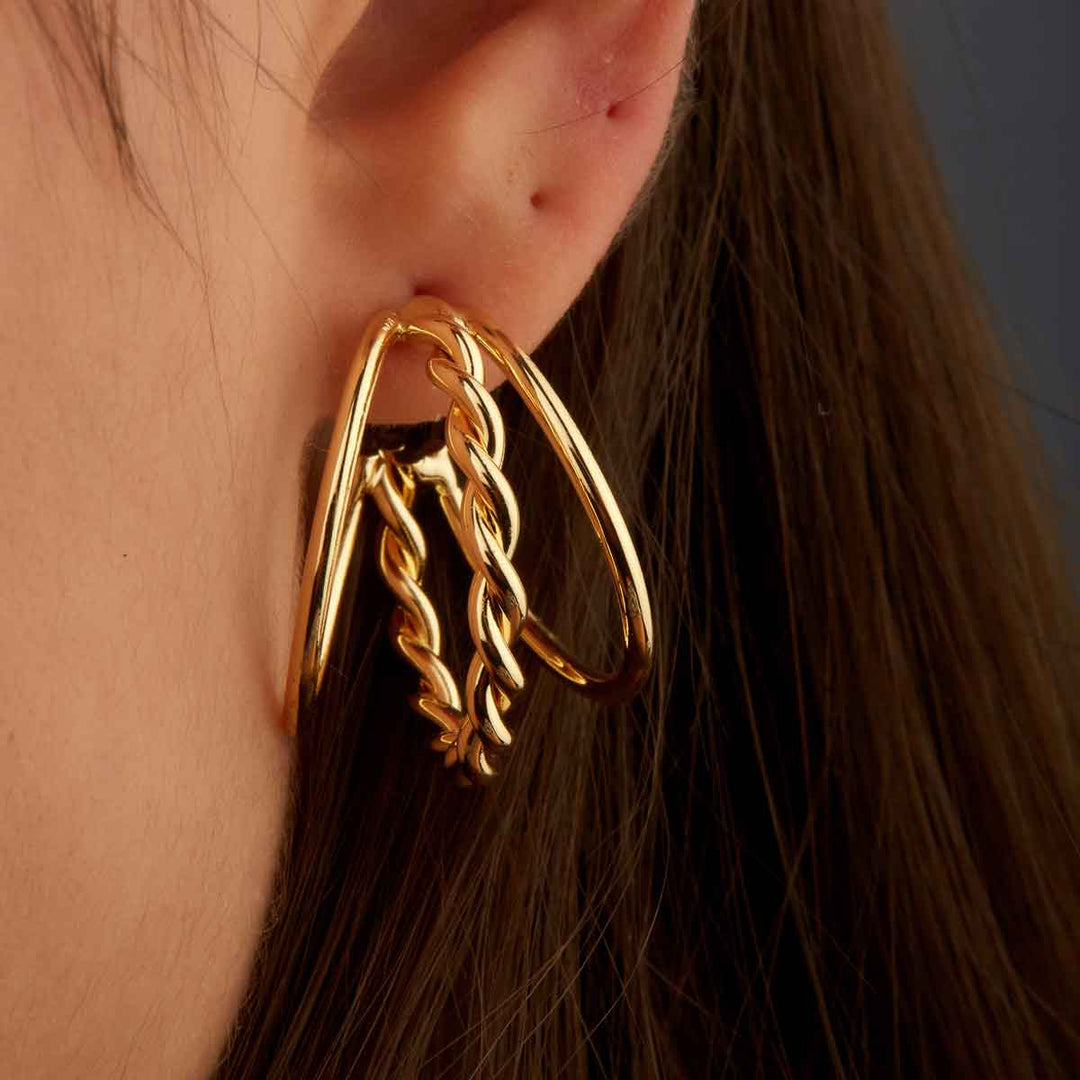 Wired 3 in 1 Hoop Earrings
