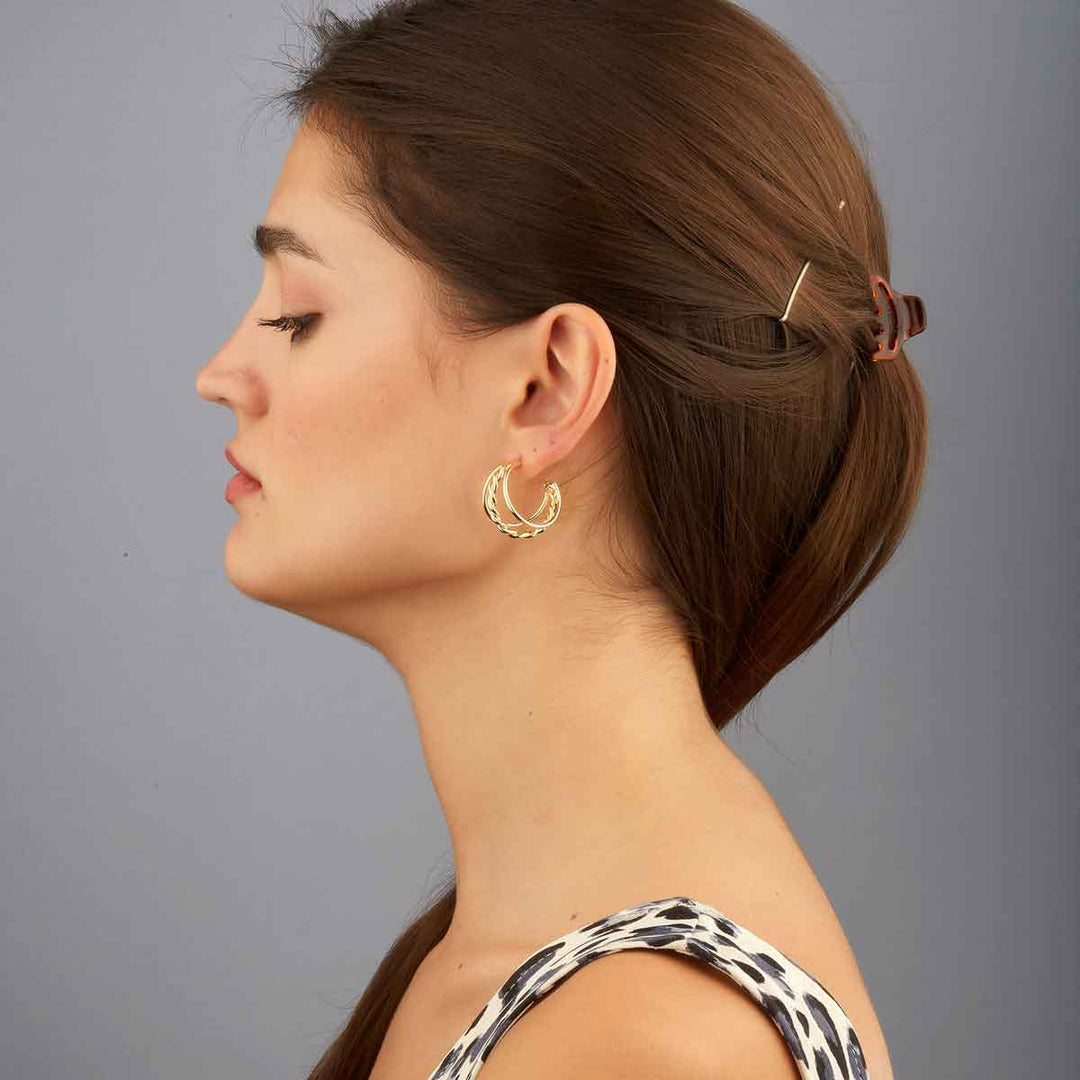 Wired 3 in 1 Hoop Earrings