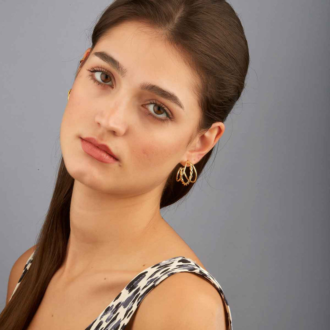 Wired 3 in 1 Hoop Earrings