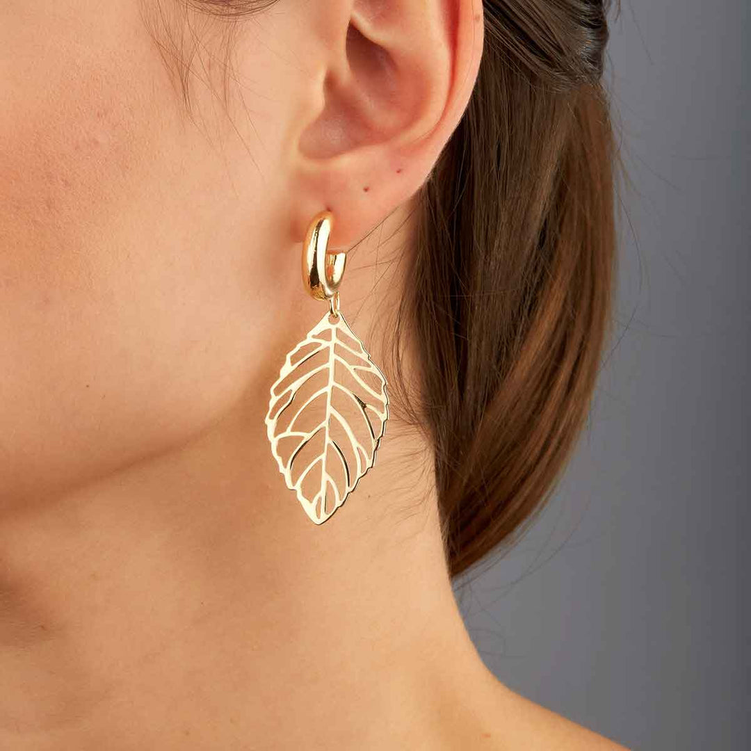 Yaprak Leaves Dangle Drop Earrings