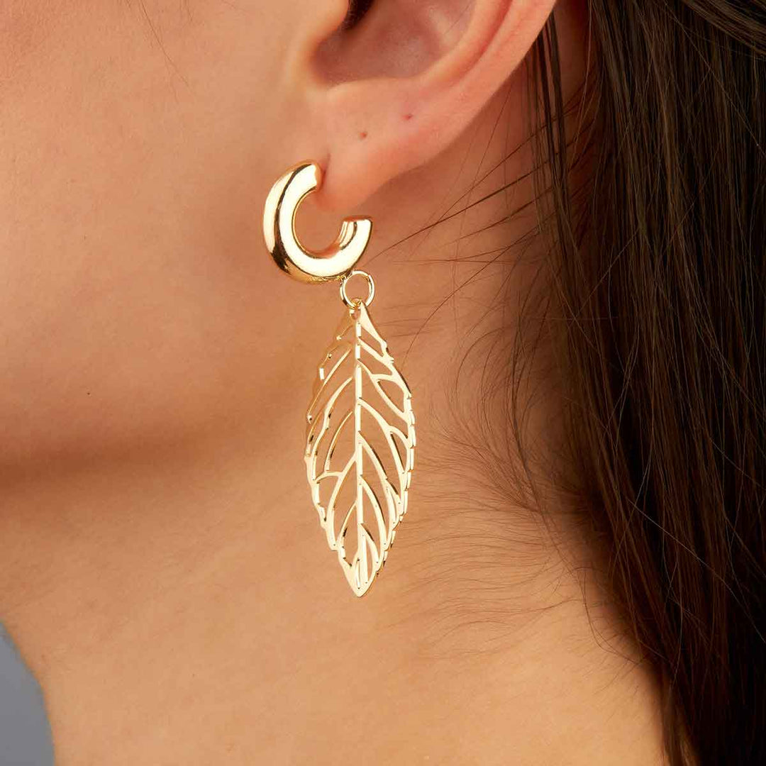 Yaprak Leaves Dangle Drop Earrings