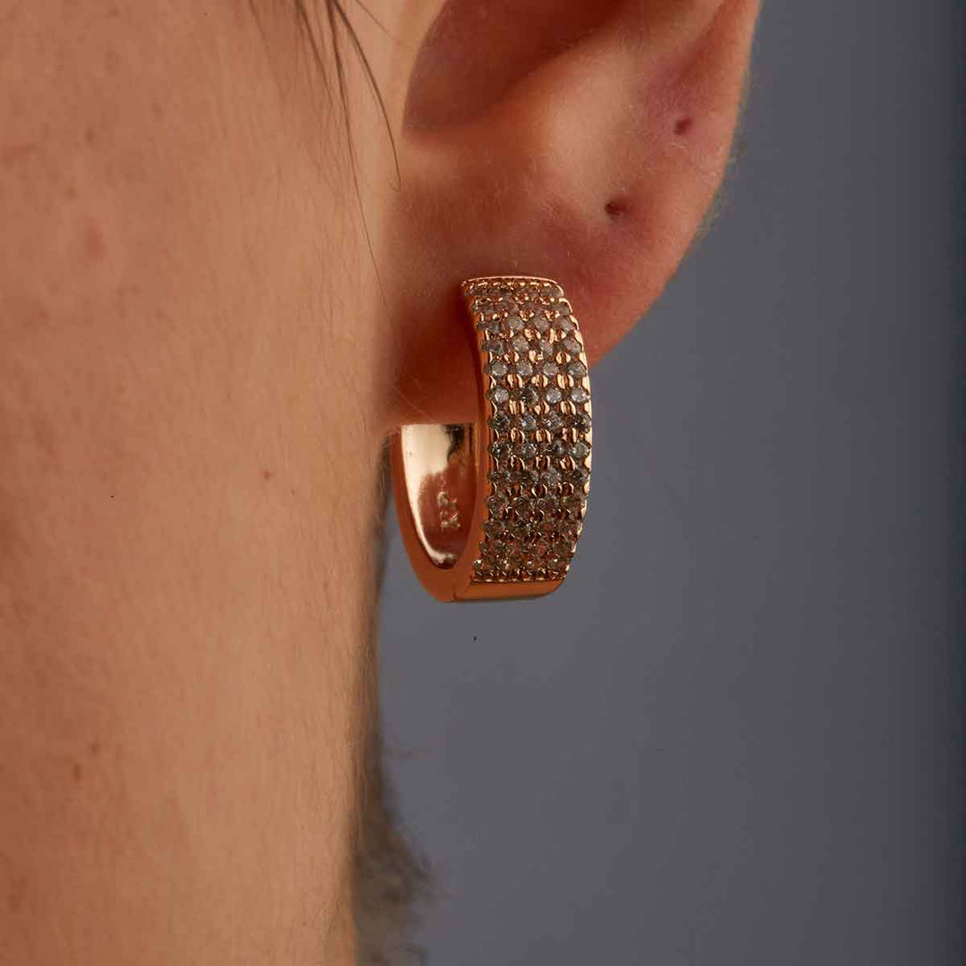 Kea Quadruple Row Hoop Earrings