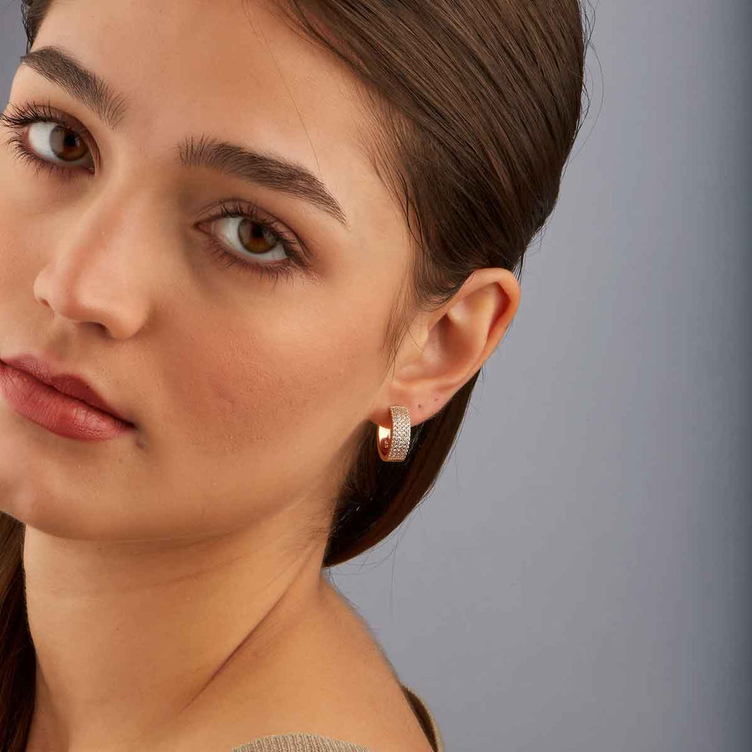 Kea Quadruple Row Hoop Earrings