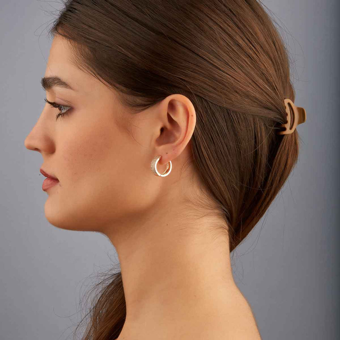 Kea Quadruple Row Hoop Earrings