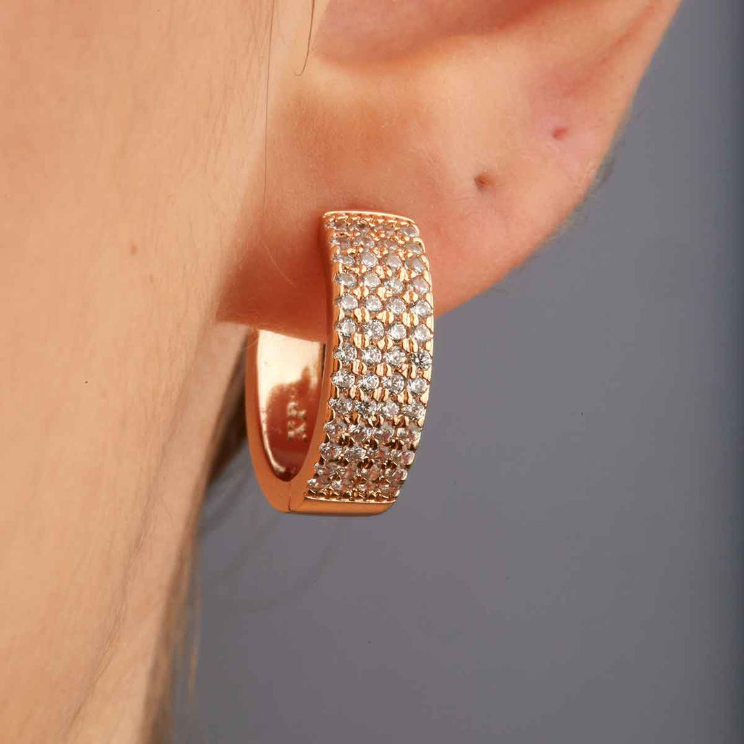 Kea Quadruple Row Hoop Earrings