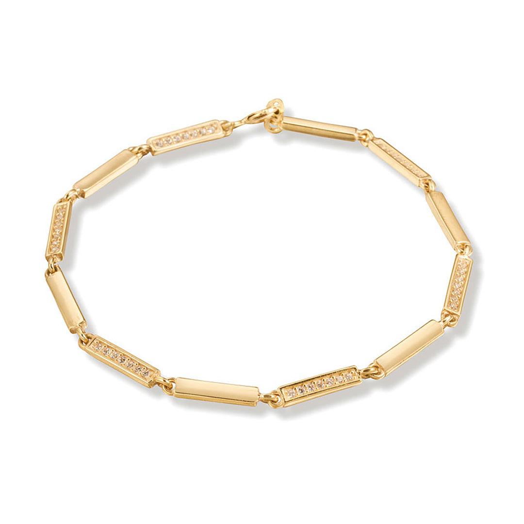 Oya Rolo Bar Chain Bracelet
