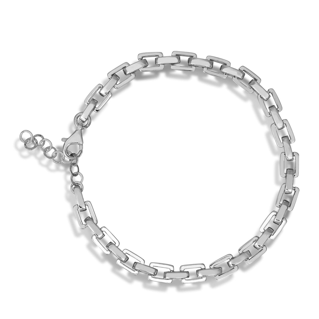 Maya Fancy Square Chain Bracelet