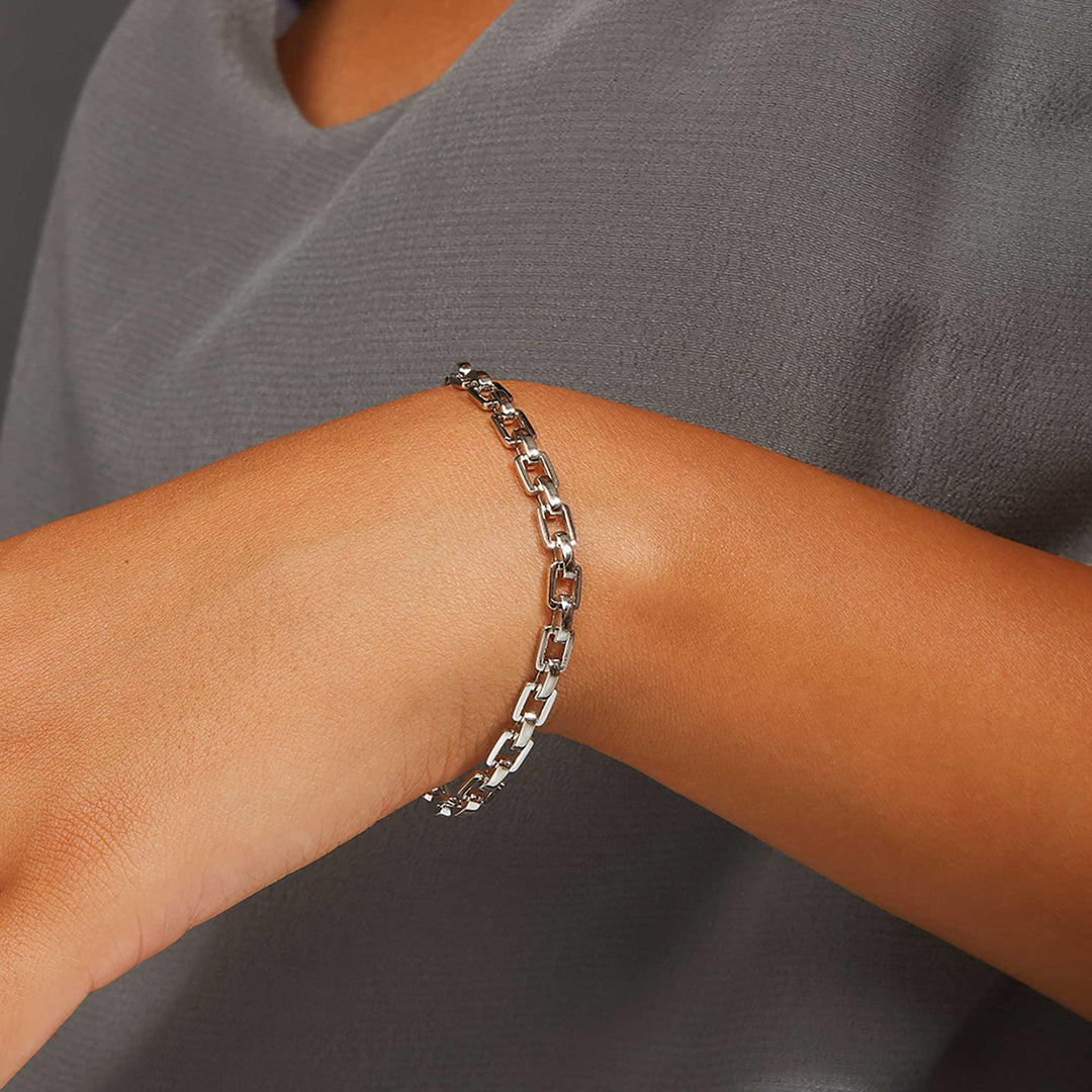 Maya Fancy Square Chain Bracelet