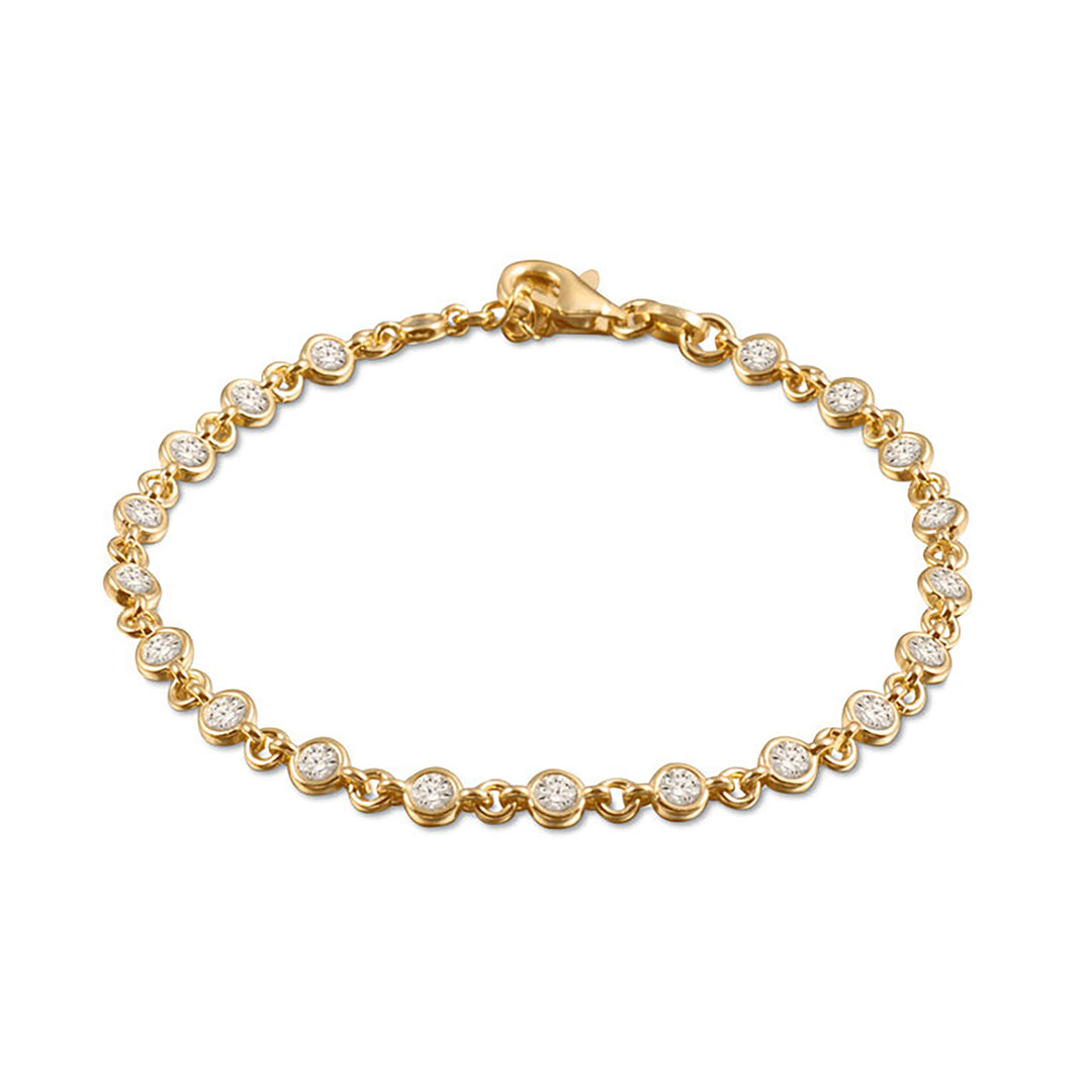 Mina CZ Diamond Station Bracelet