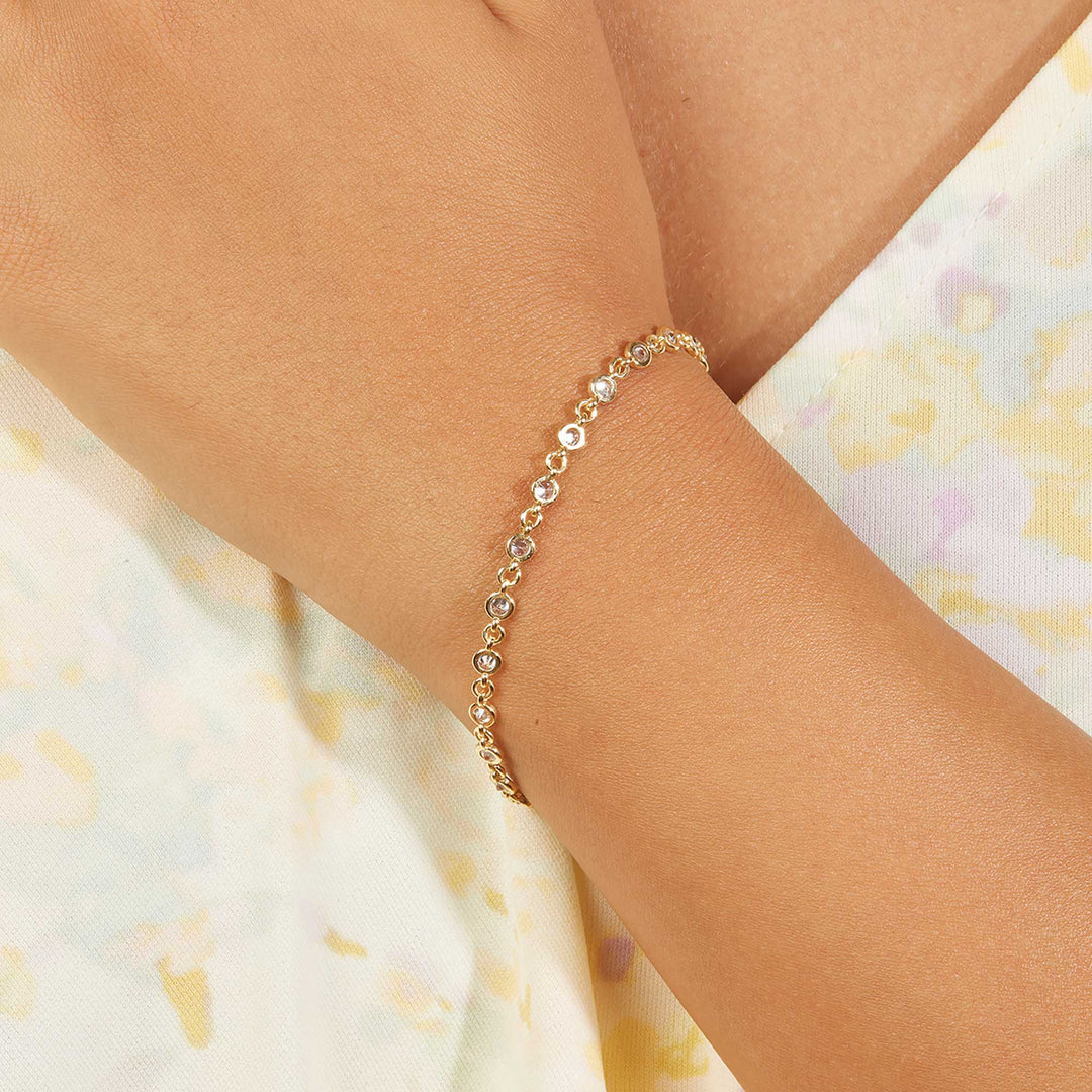 Mina CZ Diamond Station Bracelet