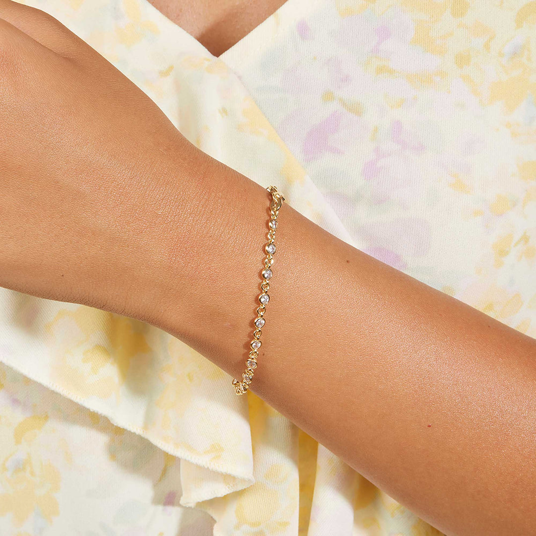 Mina CZ Diamond Station Bracelet