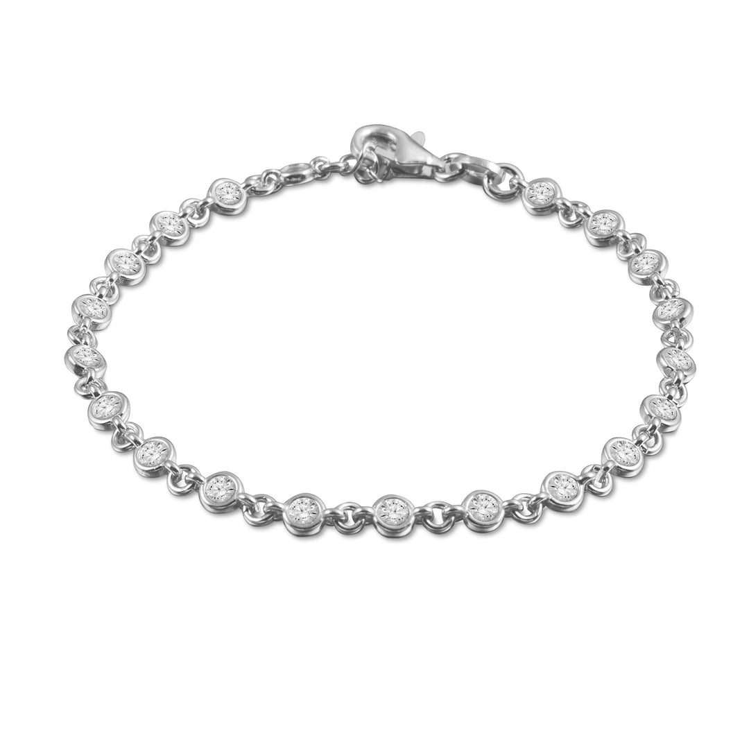 Mina CZ Diamond Station Bracelet