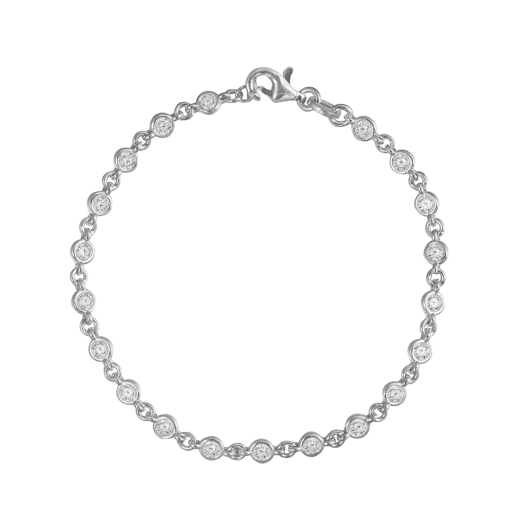 Mina CZ Diamond Station Bracelet