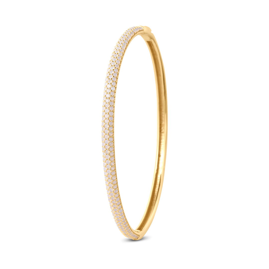 Sunshine Pave Bangle Bracelet - Golden