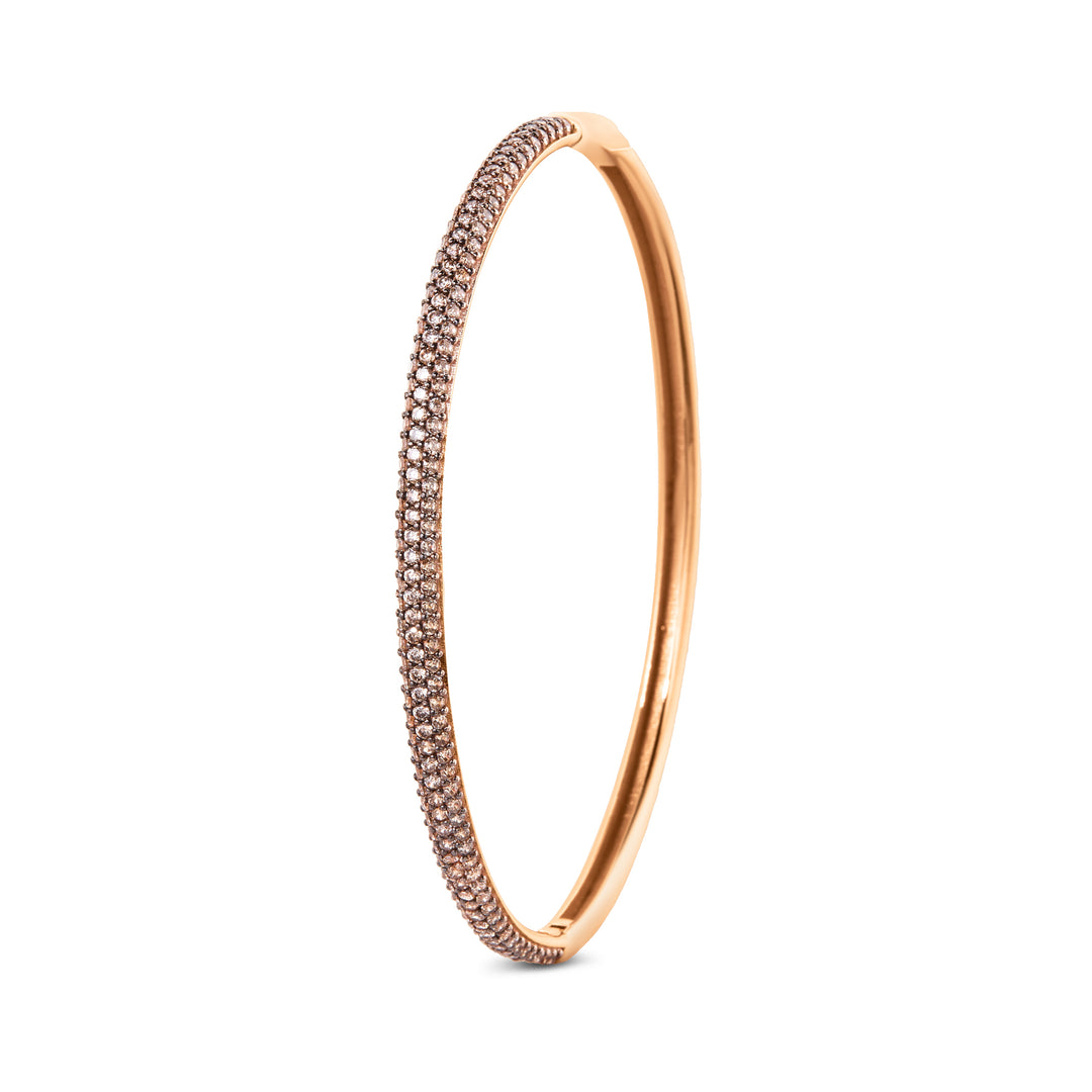 Sunshine pave Bangle Bracelet - Latte