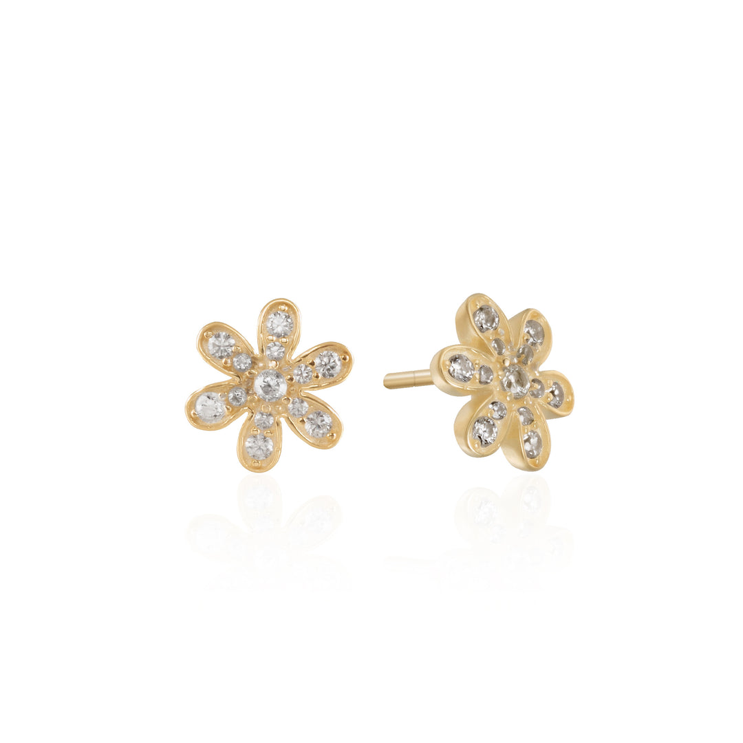 Hardy Flower CZ Stud