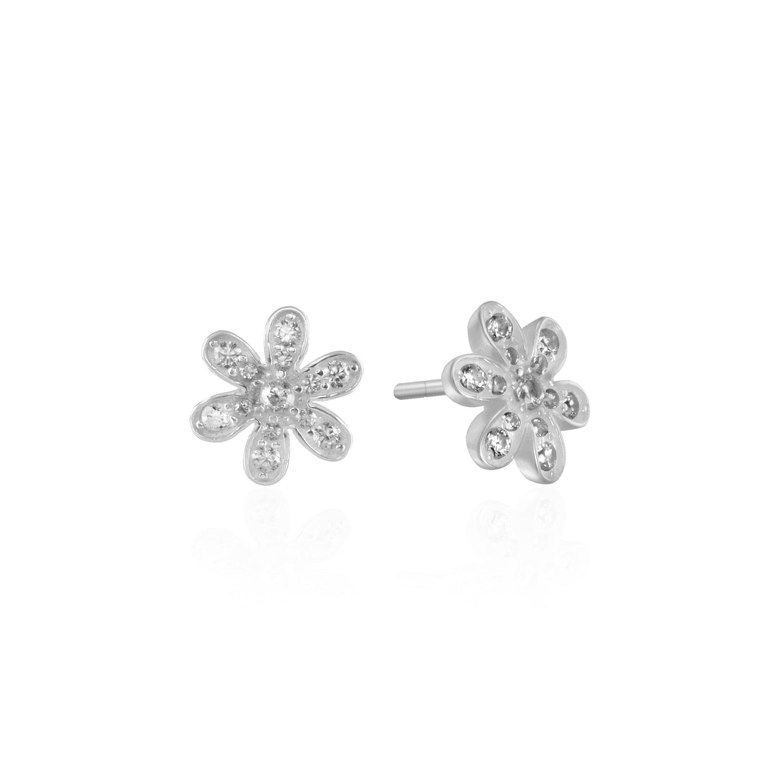 Hardy Flower CZ Stud