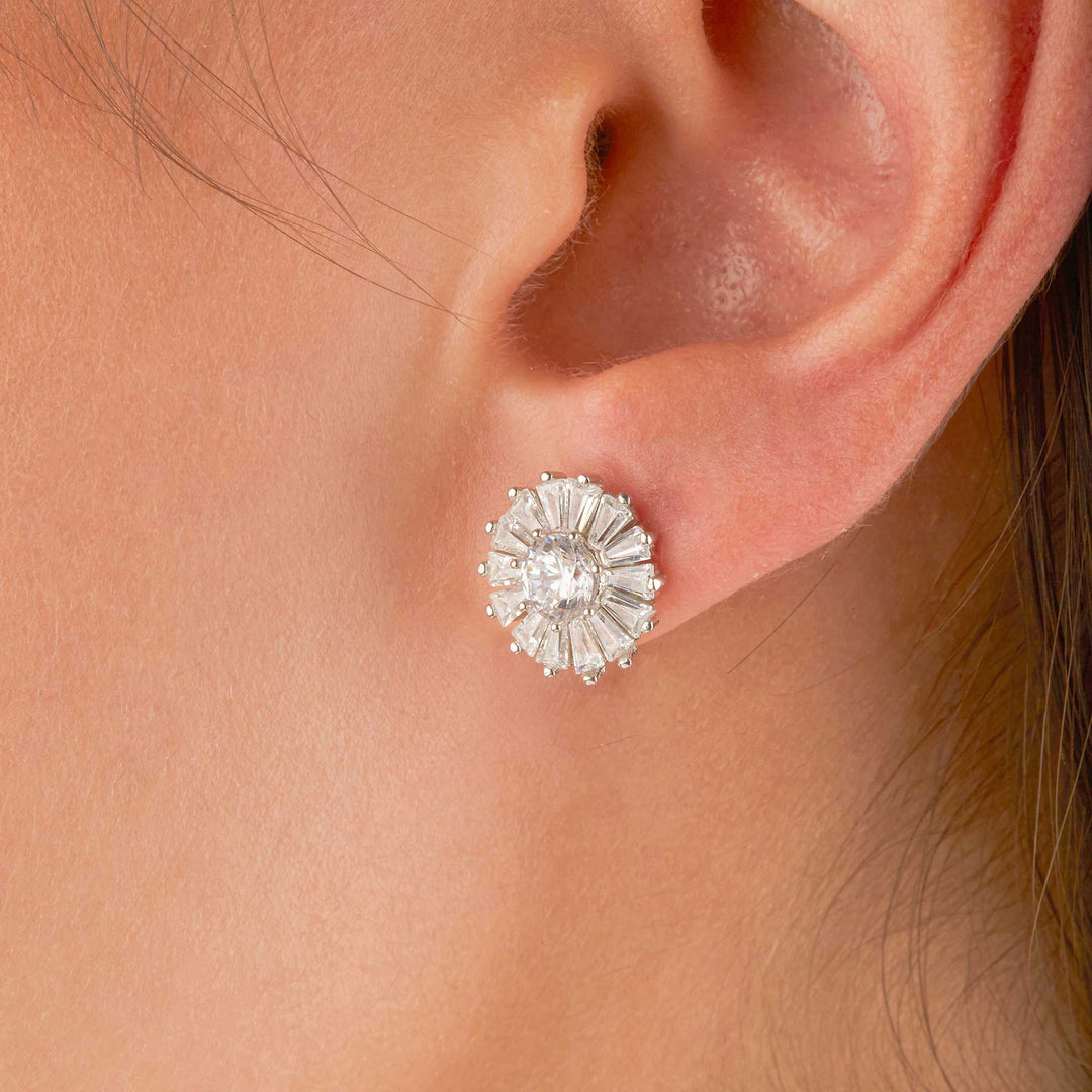Farah Flower Style Stud