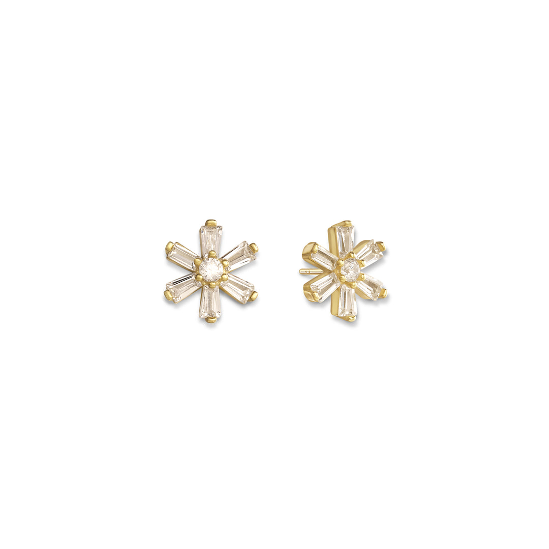 Laurel Flower Style Stud
