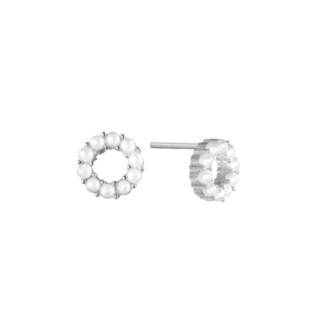 Perola Mini Pearl Circle Stud
