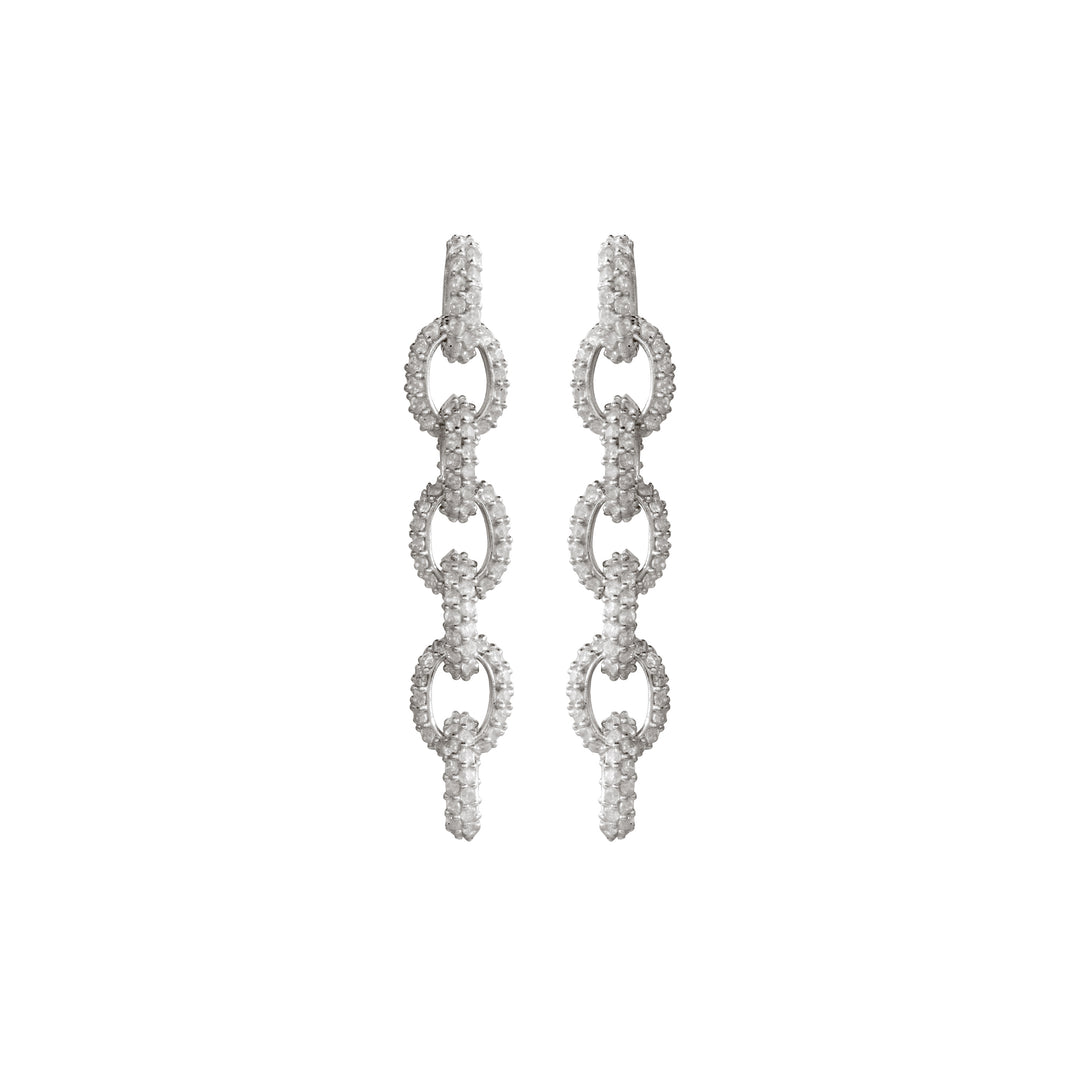 Luna Link Chain Drop Stud - Large