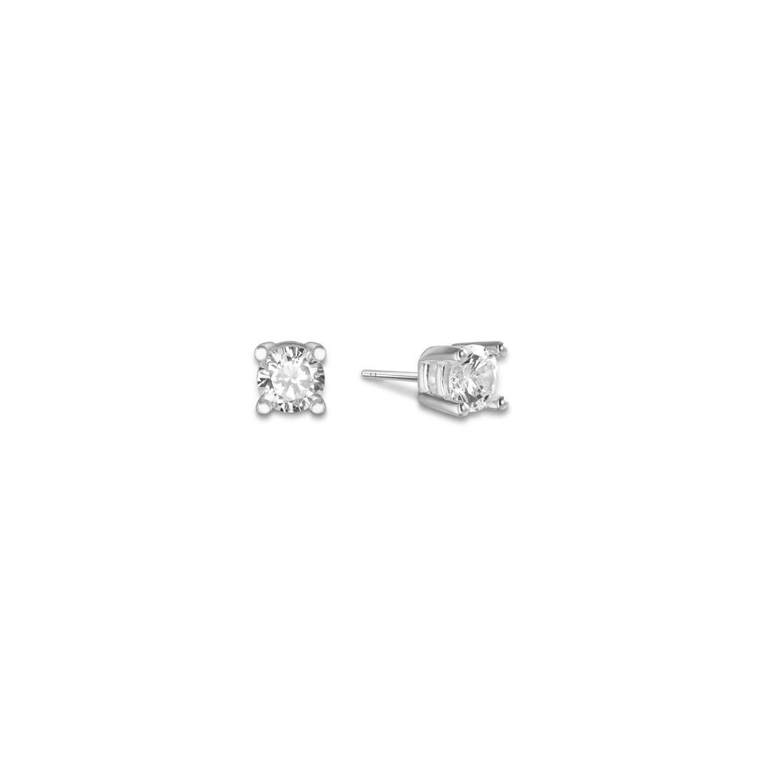 Beryl Solitare Stud Earrings - Large