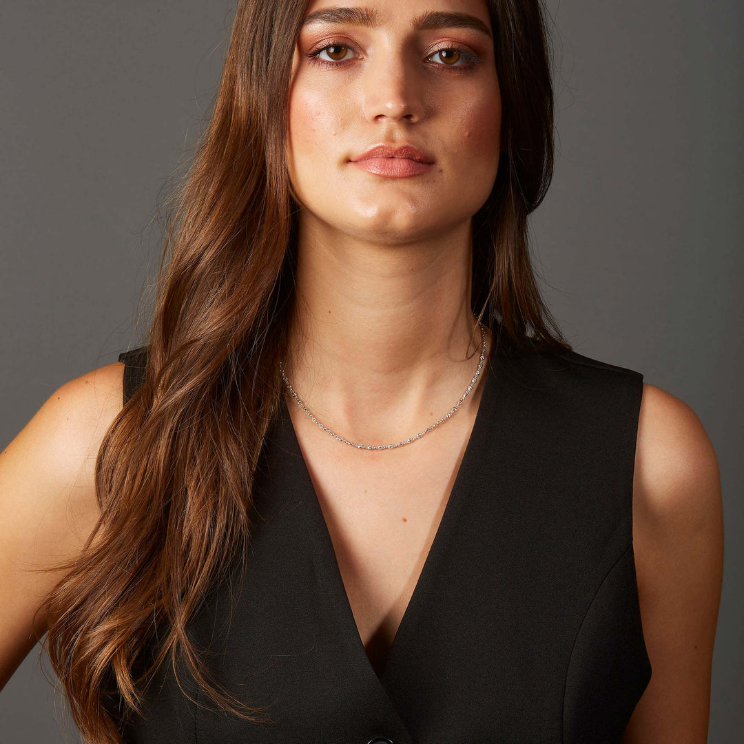 Damla Taşlı Zincir Choker