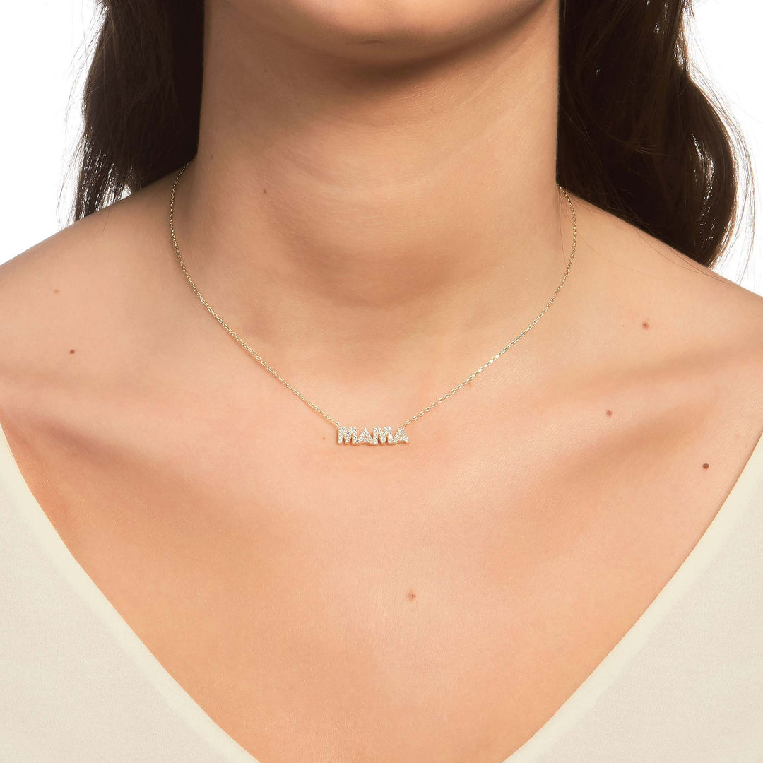Mama - Anne Yazılı Kolye