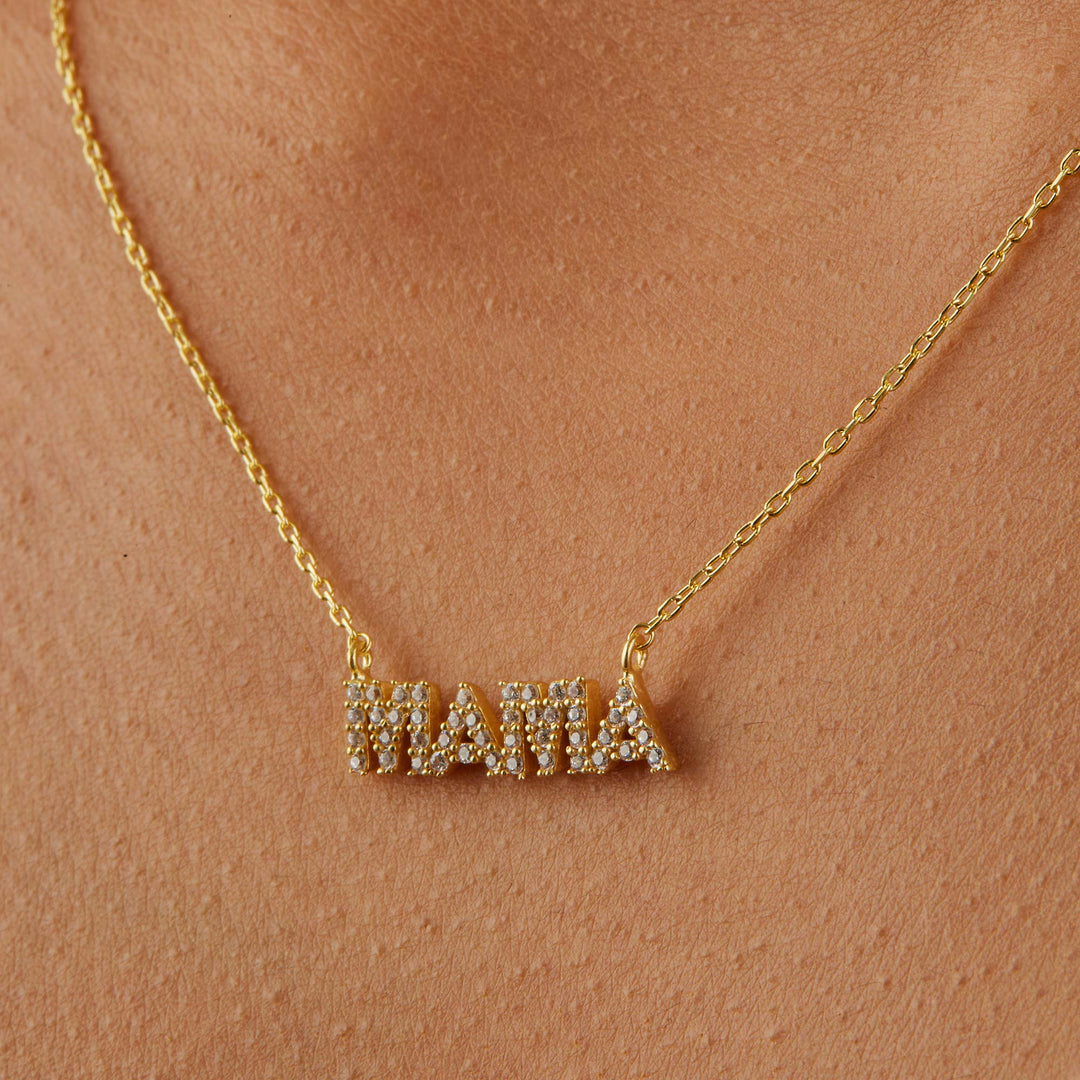 Mama - Anne Yazılı Kolye