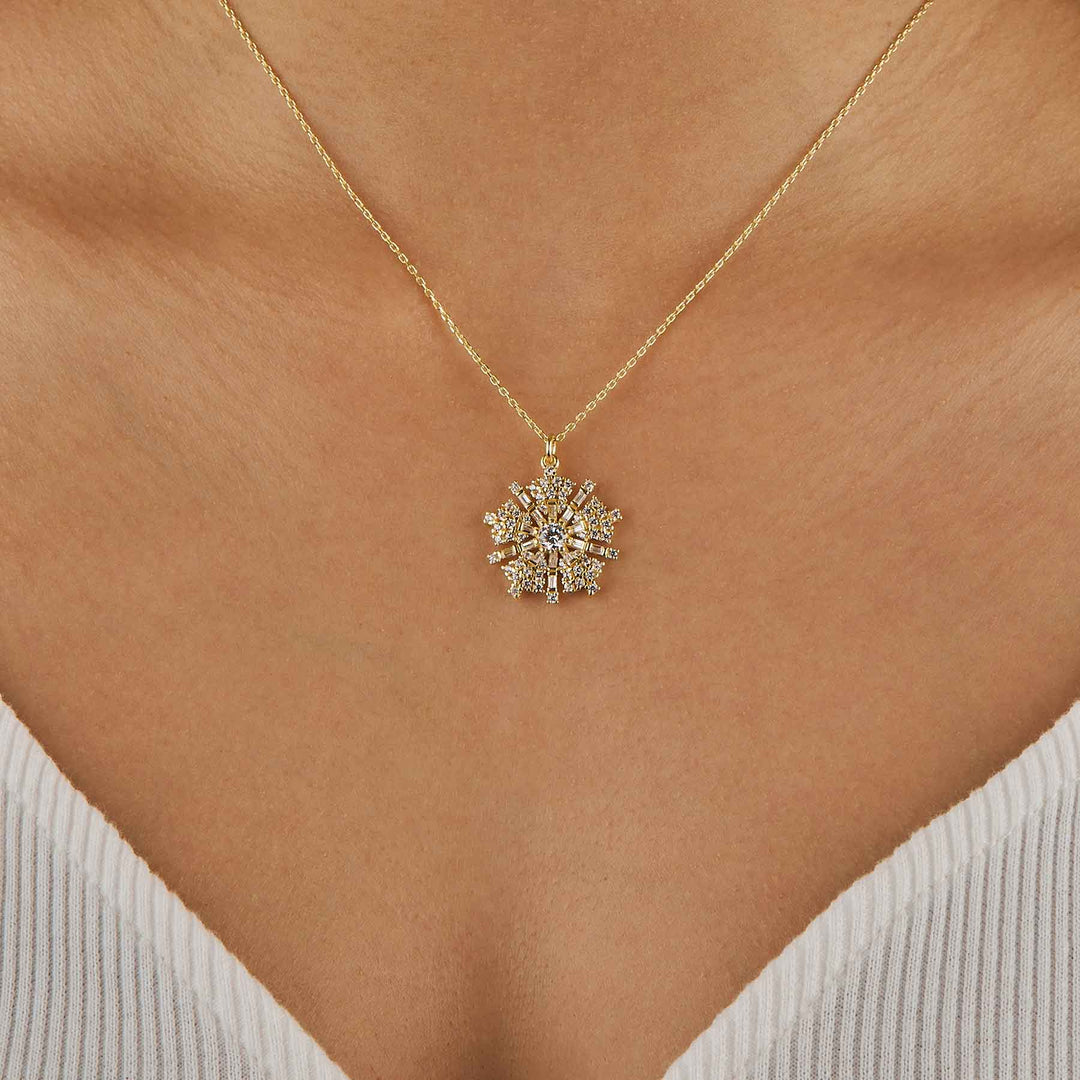 Begonia Diamond Necklace (CZ)