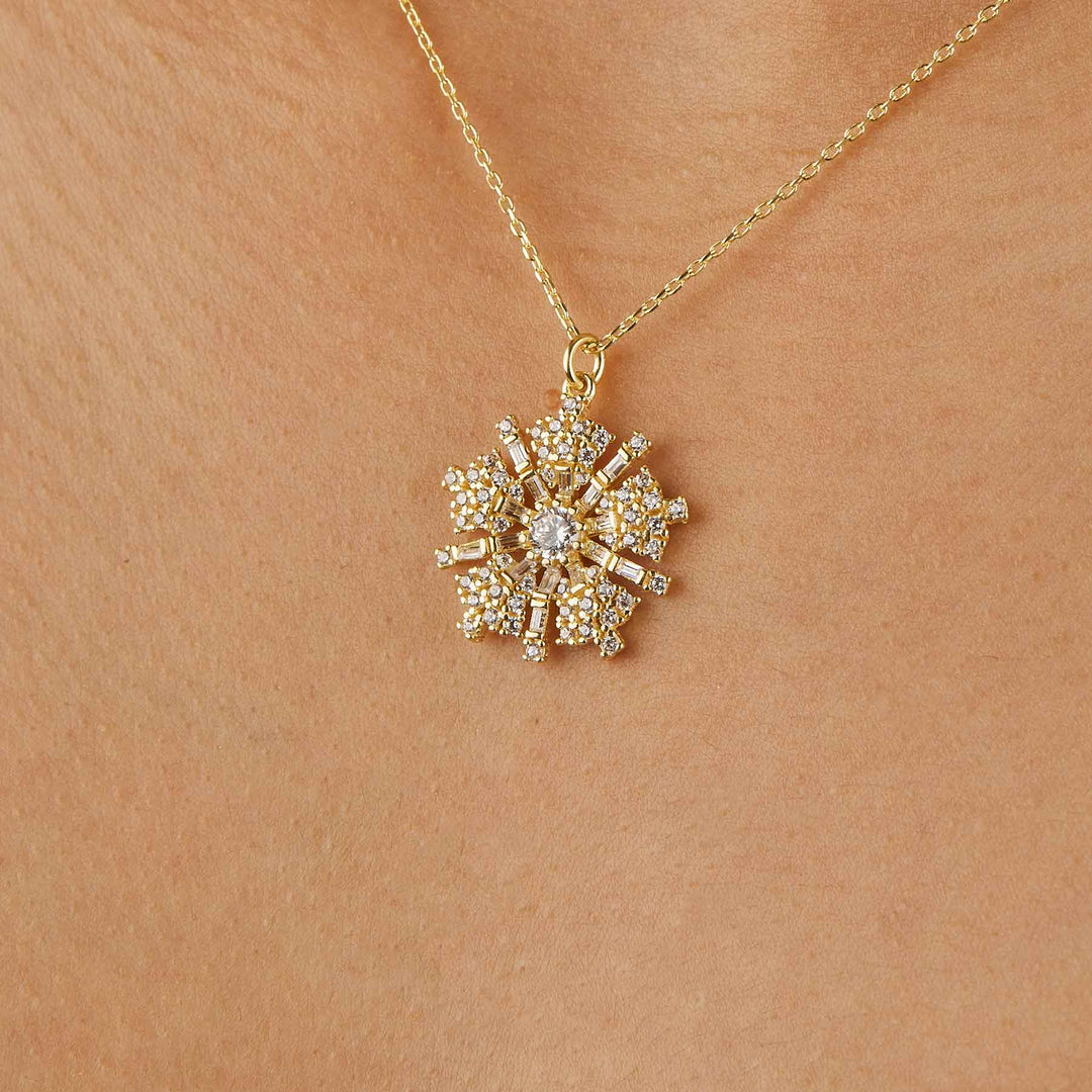 Begonia Diamond Necklace (CZ)