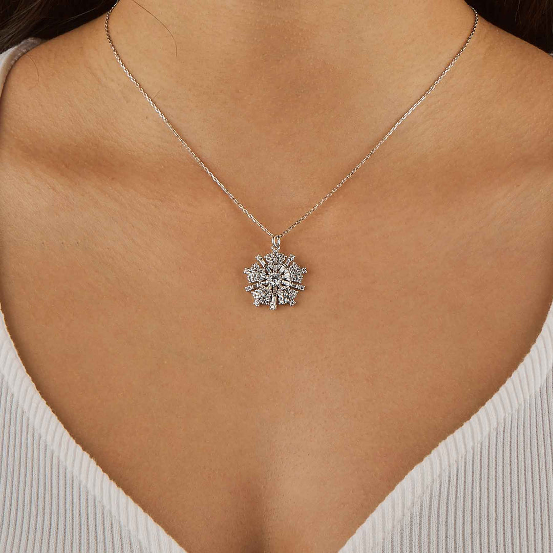 Begonia Diamond Necklace (CZ)