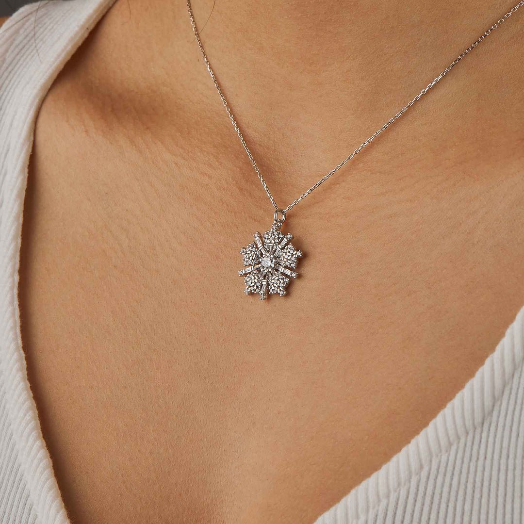 Begonia Diamond Necklace (CZ)