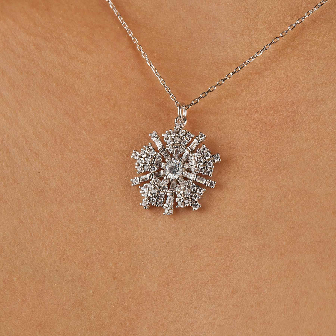 Begonia Diamond Necklace (CZ)