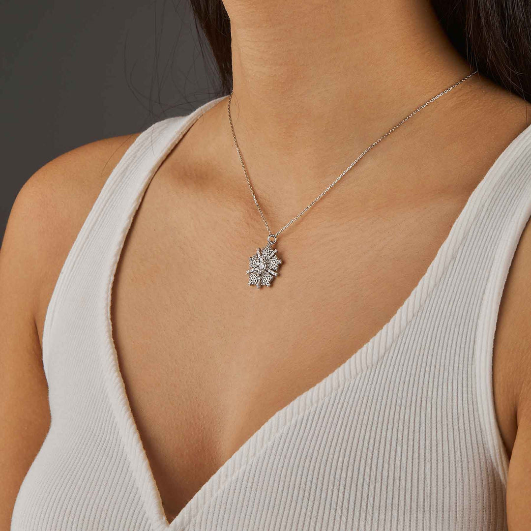 Begonia Diamond Necklace (CZ)
