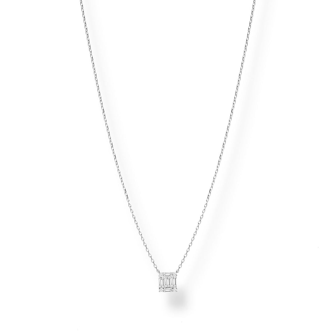 Cristal Baget Taşlı Pendant Kolye