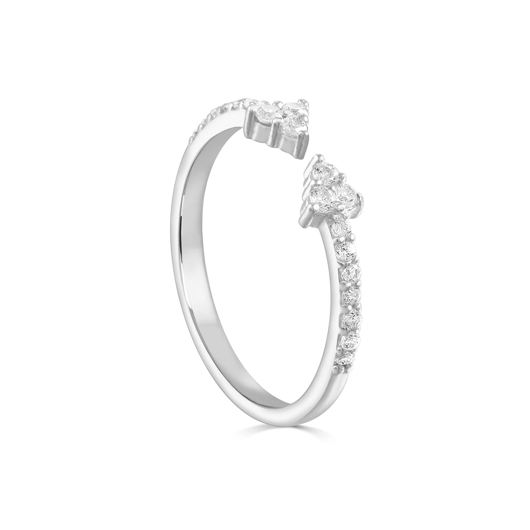Meltem Pave Arrow Open Ring